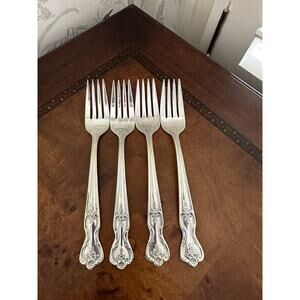 Wm Rogers Mfg Co International Silver Inspiration-Magnolia Set of 4 Grille Forks